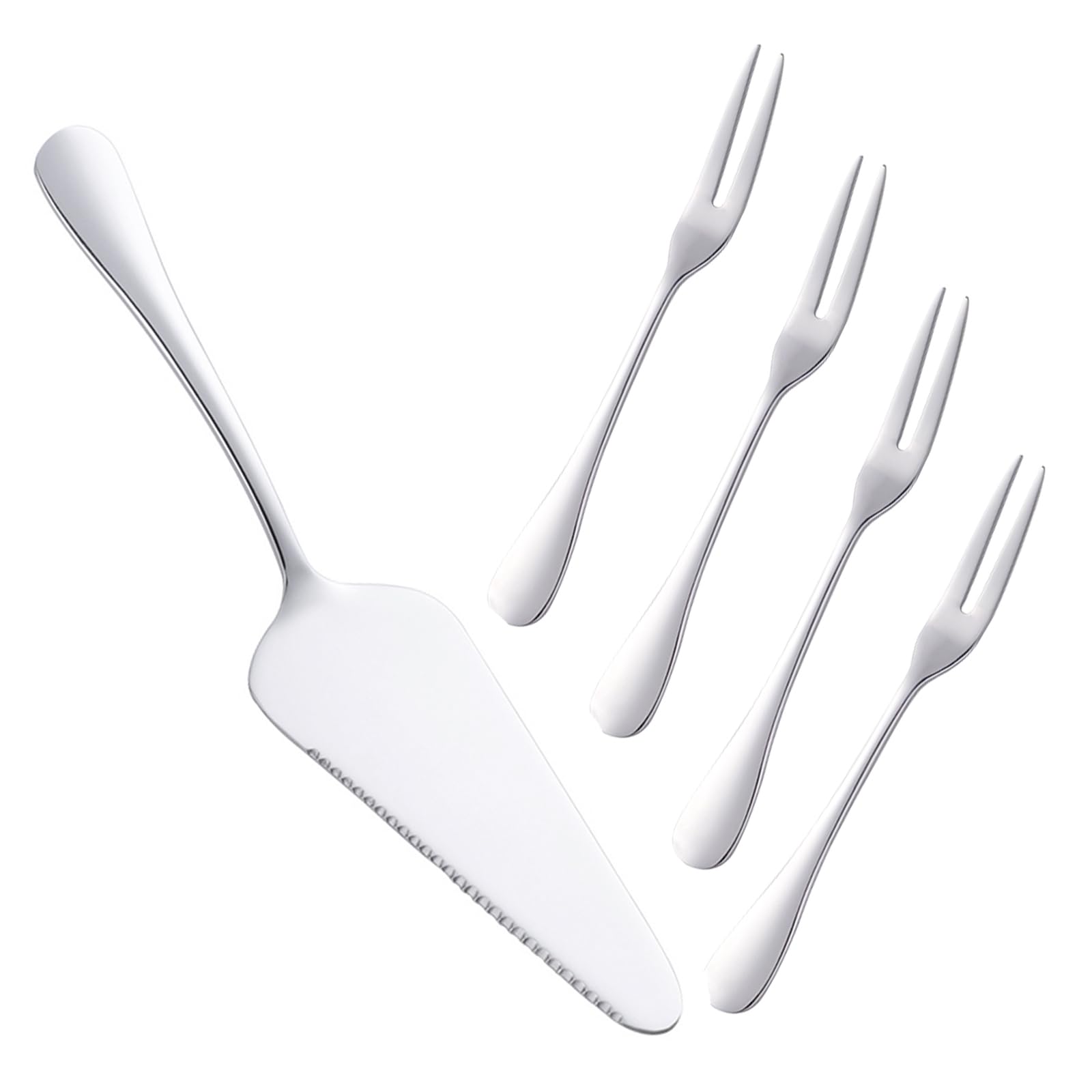 Amazon | TUPMFG ケーキサーバー フォーク セット 22cm 小さぶり