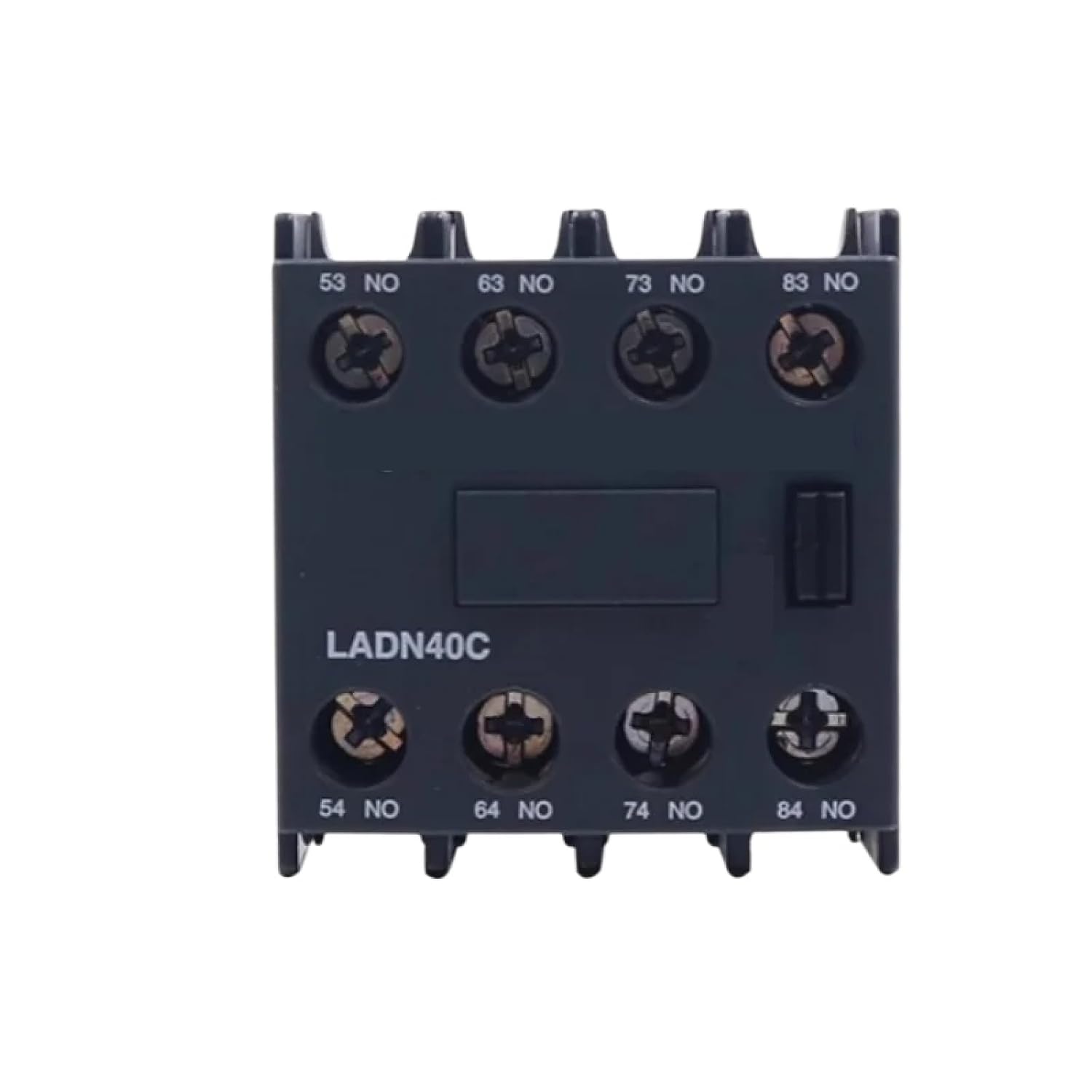 LADN40C Auxiliary Contact Block, 4-Pole NO Configuration, Industrial Contactor Accessory (LCDN13C 1NO 3NC)