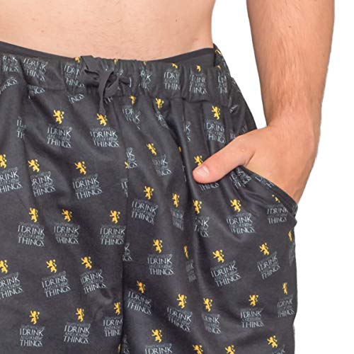 GOT That's What I do I Drink and I Know Things Black Lounge Pants4