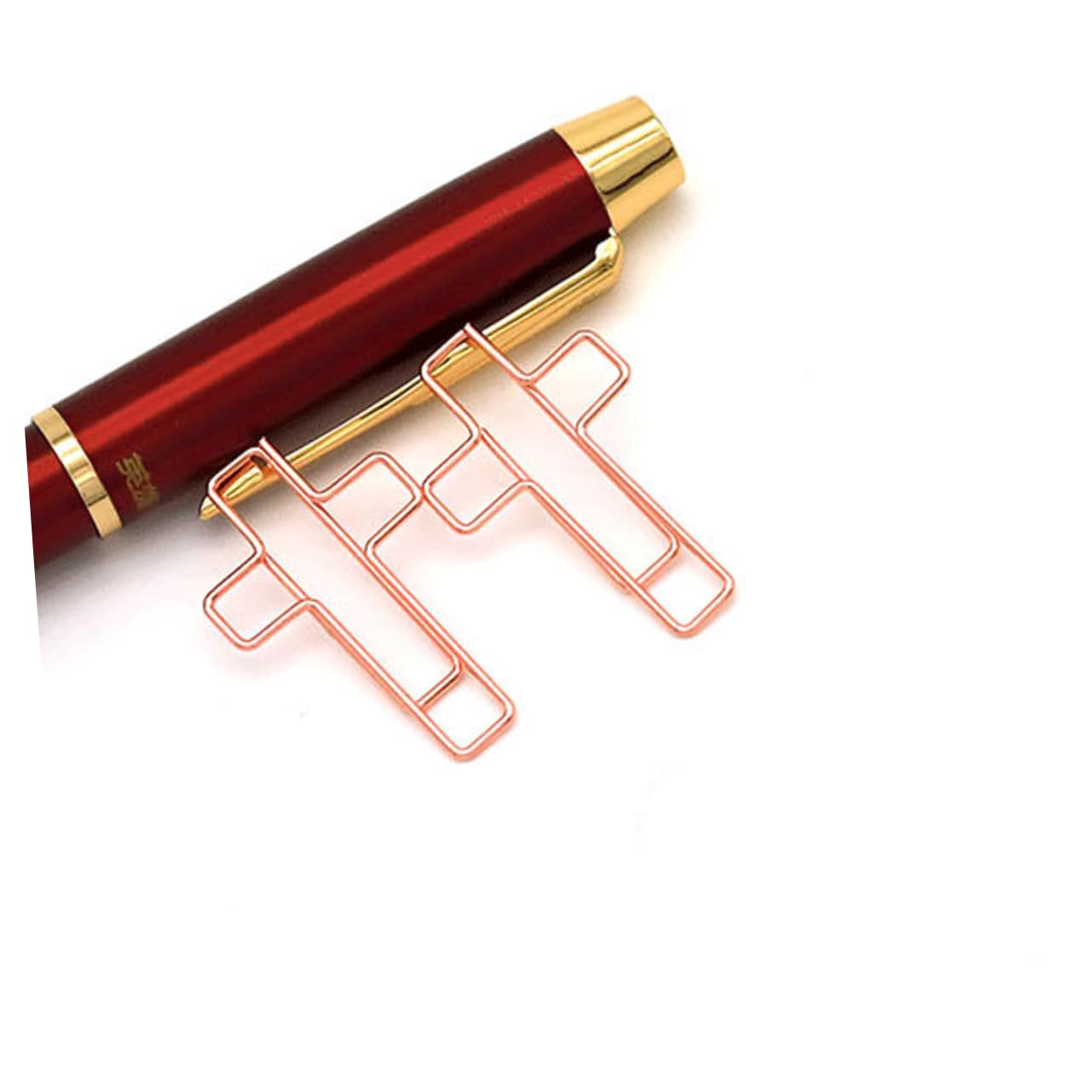 VILLCASE 10 Pezzi fermaglio a croce graffette pastello grandi graffette porta graffette graffetta graffette graffette clip nere pinze per carta graffetta a croce Metallo Rose Gold