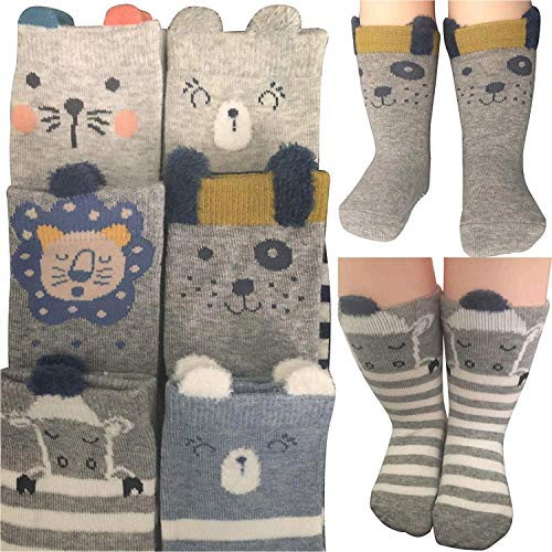 Baby Socks 6 Pairs Non Skid 12-36 Months Baby Boys Girls Toddler Socks3