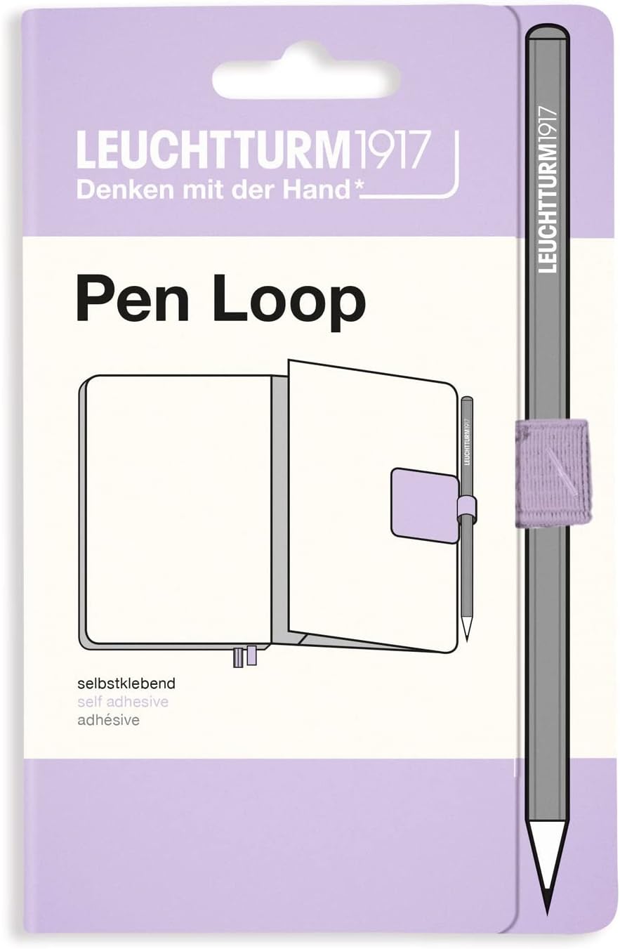 LEUCHTTURM1917 Self Adhesive Pen Loop Elastic Pen Holder (Purple)