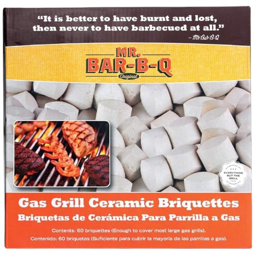 Ceramic Briquettes for Gas Grill – 7 lb Bag – Original Grill Brick Alternative – Charcoal Briquettes for Grilling – Lava Rocks for Replacement Stone
