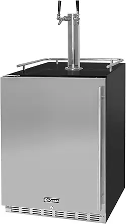 Kegco Dual Tap Undercounter Kegerator (24