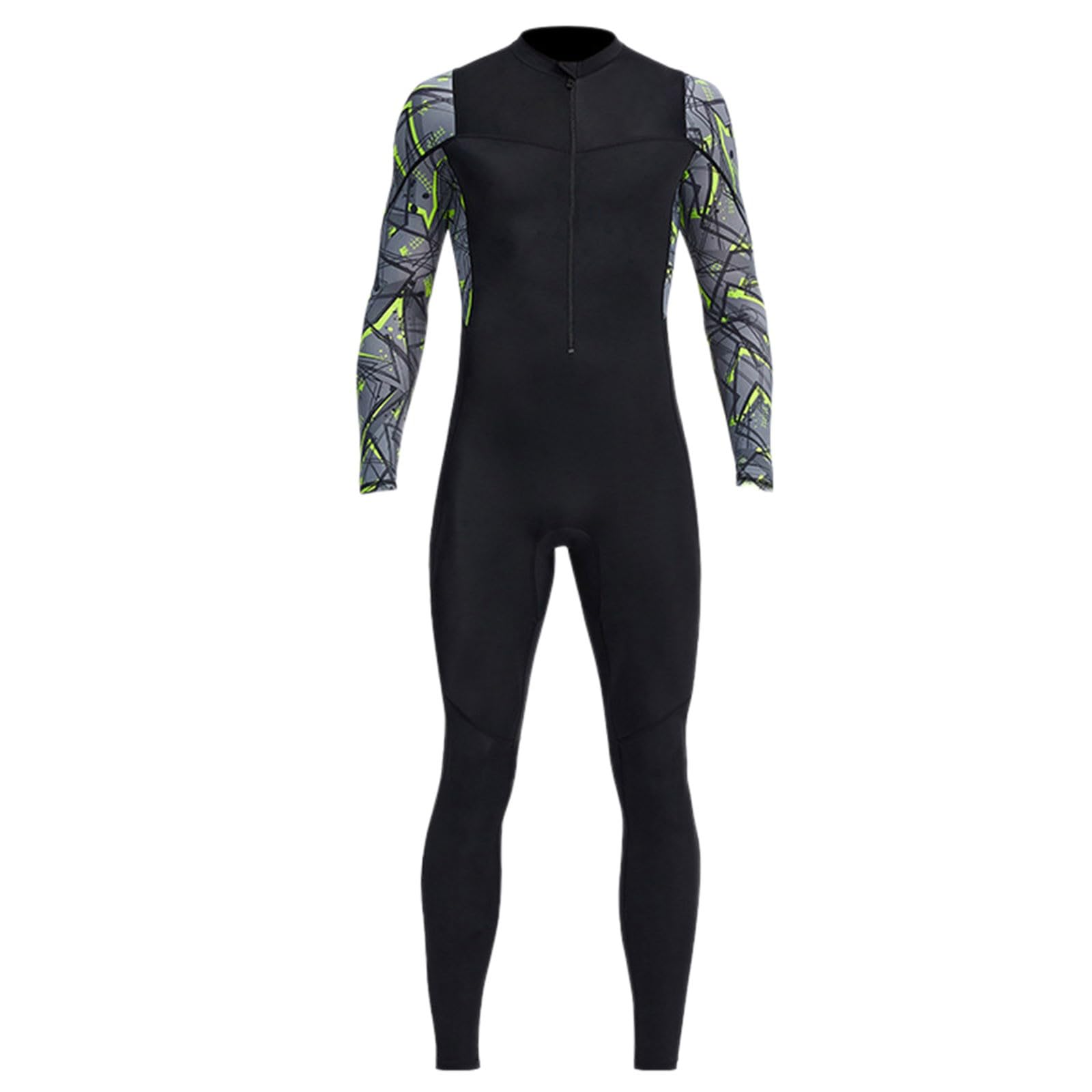 Traje de Surf Hombre Una Pieza Ajustado Traje de Buceo Hombre Completo Playa Talla Grande Deportivo Wetsuit Manga Larga con Cremallera Surf para Piscina Natacion