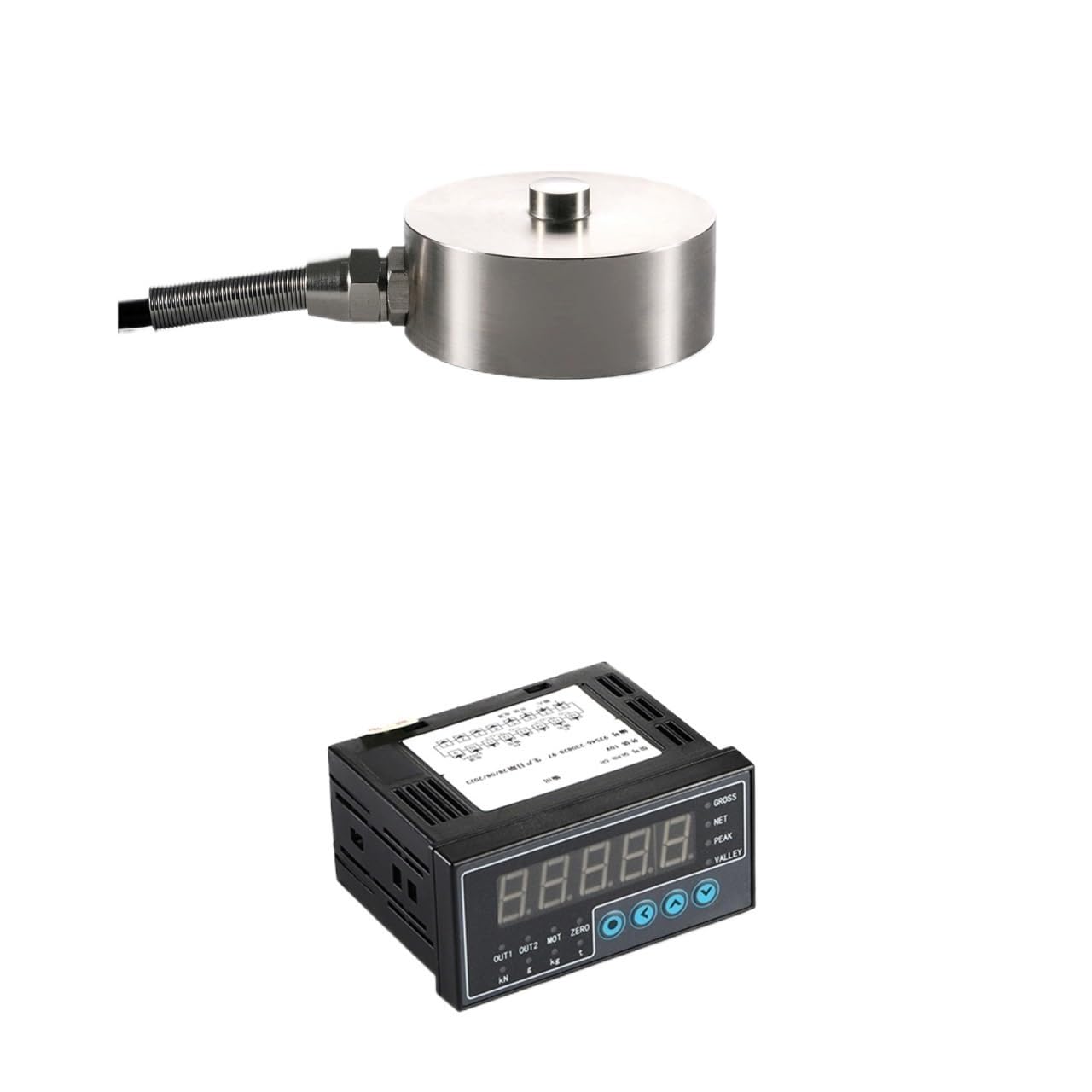 Load Cell Sensor with Indicator Display Compression and Tension Sensor 30KG 50KG 100KG 200KG 300KG 500KG 1T 2T 3T 5T(1T and Indicator)