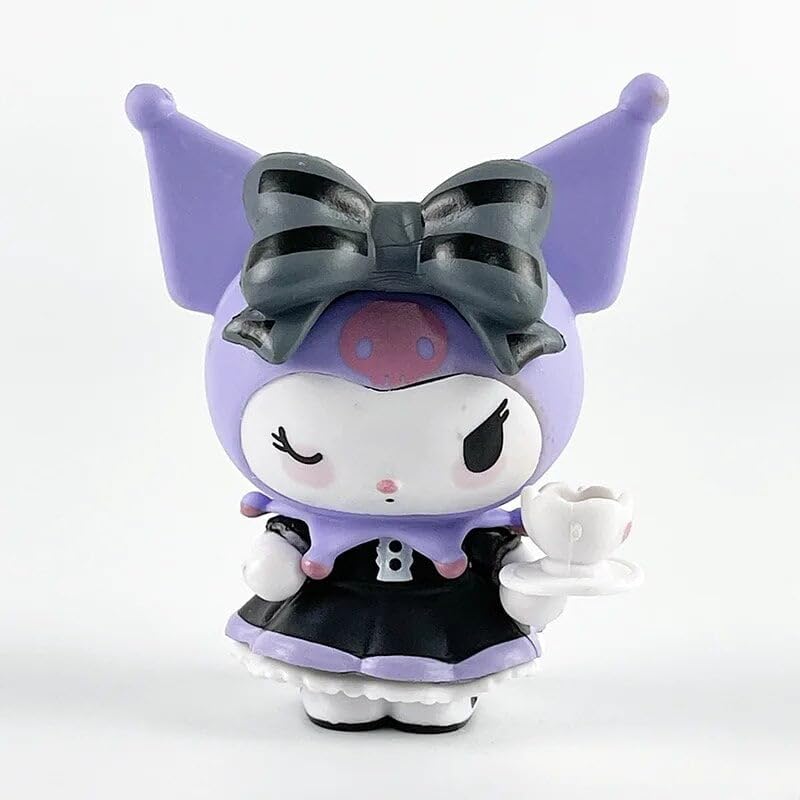 Image of BOENJOY Gifts- Hello Kitty Kuromi Action Figure Toys for Car Dashboard, Study Table, Office Desk Decoration - Gift for Fans and Collectors | 6 pcs