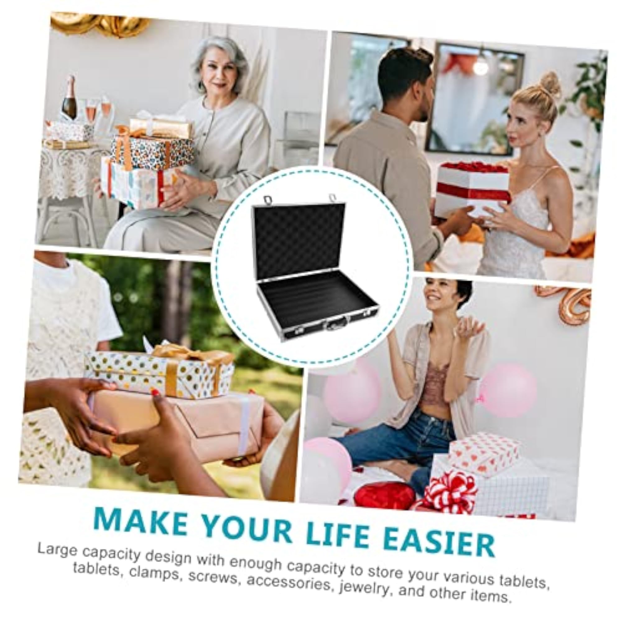 Toolbox Aluminum Briefcase for Makeup & Travel