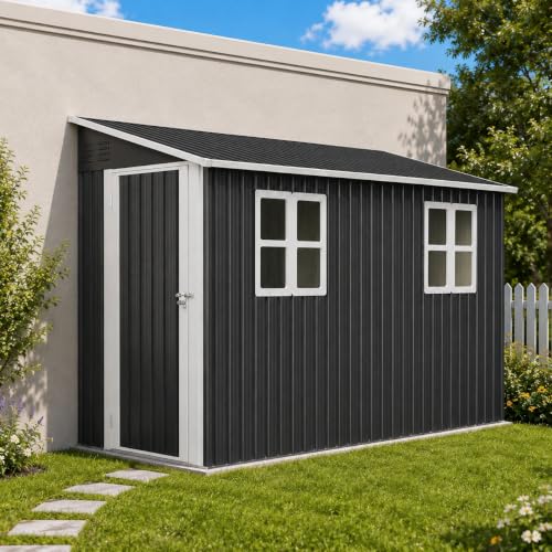 YOPTO 4x10 FT Lean to Shed W/Floor