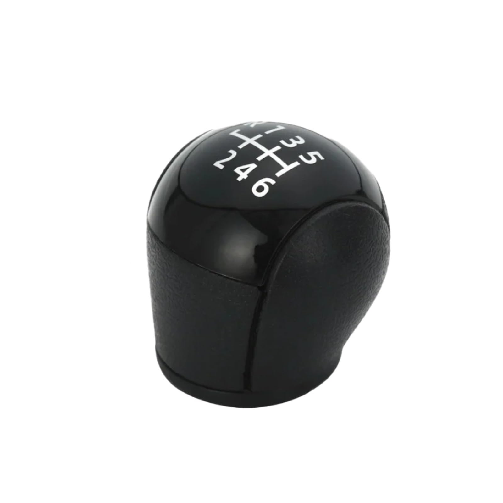 DUFWEHR Shifter Knob for Transit for Van MK7 2006-2013 Car 5/6 Speed Gear Stick Shift Knob(Black 6 Speed)