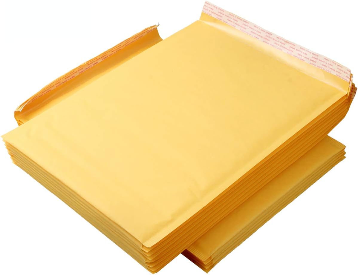 Quality Park Large Bubble Mailers, 10.5 x 16 Inch, Kraft