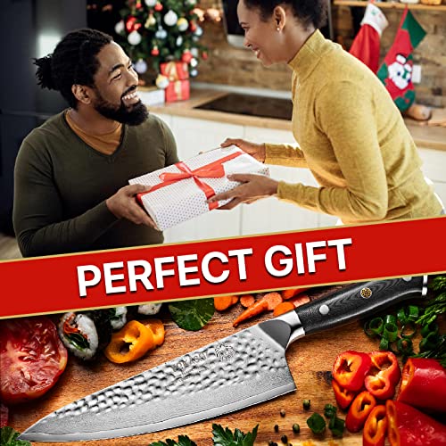 Yokashi Japanese Chef Knife - 8 Inch - 67 Layer Damascus Knife - Effortless Professional Chef's Kitchen Knives - Ultra Sharp Steel Blade, Ergonomic Handle & Durable Cutting Core For Veg, Meat & Sushi #TOP7