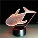 Produktbild Wfmhra 7 Farben Cute Animal Light Whale 3D-Lampe LED Neuheit Nachtlichter USB-Touch-Sensor Tisch Schreibtischlampe Licht für Kinder