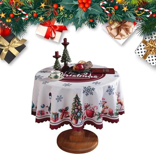 Weihnachts Tischdecke Gartentischdecke Tischdecke Outdoor Kreise und...