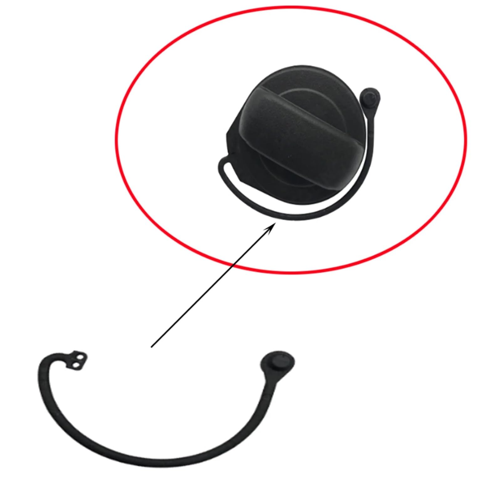 Tappo del Serbatoio di Ricambio Compatibile con A1 A3 A4 A5 A6 A7 Fascia per Tappo del Serbatoio del Carburante Parti di Ricambio