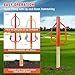 18LB Fence Post Rammer - T-Post & U-Post - 17 Inch Steel Rammer Hand Hole Digger Tool for Metal, Wooden, Garden Posts, Farm, Yard, Sign Installation,Orange