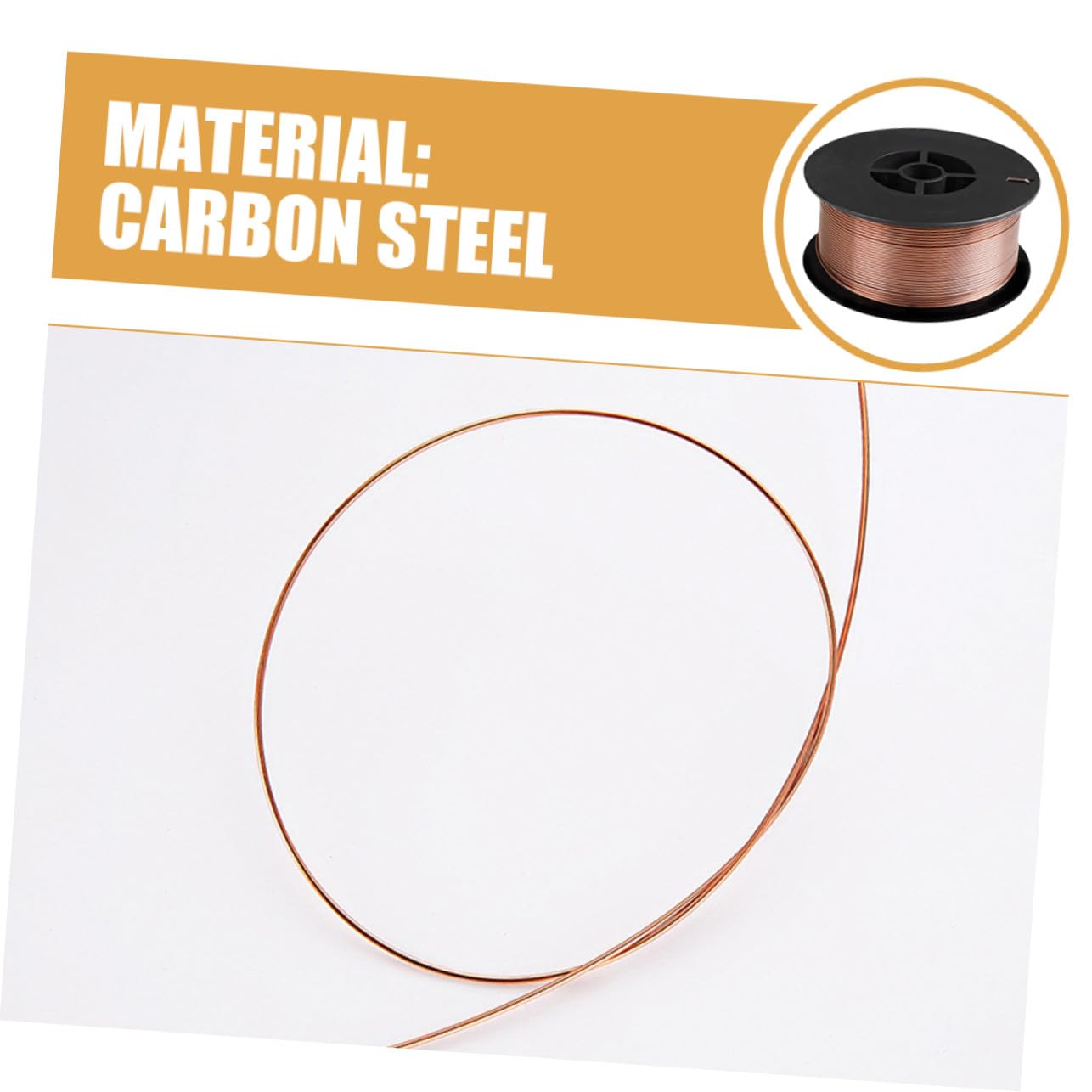 Cabilock Alambre de Soldadura de Acero al Carbono sin Gas, Rollo de 0.8mm para Soldaduras de Reparación y Fabricación