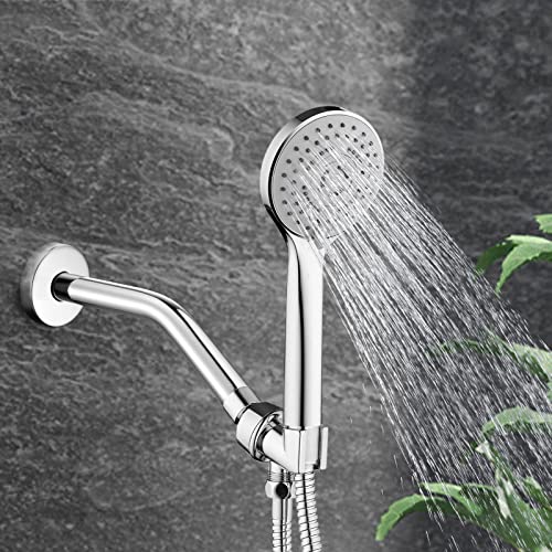 123815 Replacement For Moen 8 Inches Anti-Leakage Ceiling Wall Mounted Bend Accessories-Basic Shower Arm And Flanged,Made Of Solid Brass,Chrome #TOP6