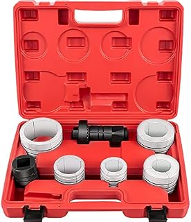 VEVOR Pipe Stretcher Kit, Exhaust Pipe Stretcher Kit 1-5/8" to 4-1/4", Exhaust Pipe Expander Kit for Tail Pipe Tube, Exhaust Pipe Expander Tool w/Storing Case, 7 Pcs Pipe Expander, Exhaust Stretcher