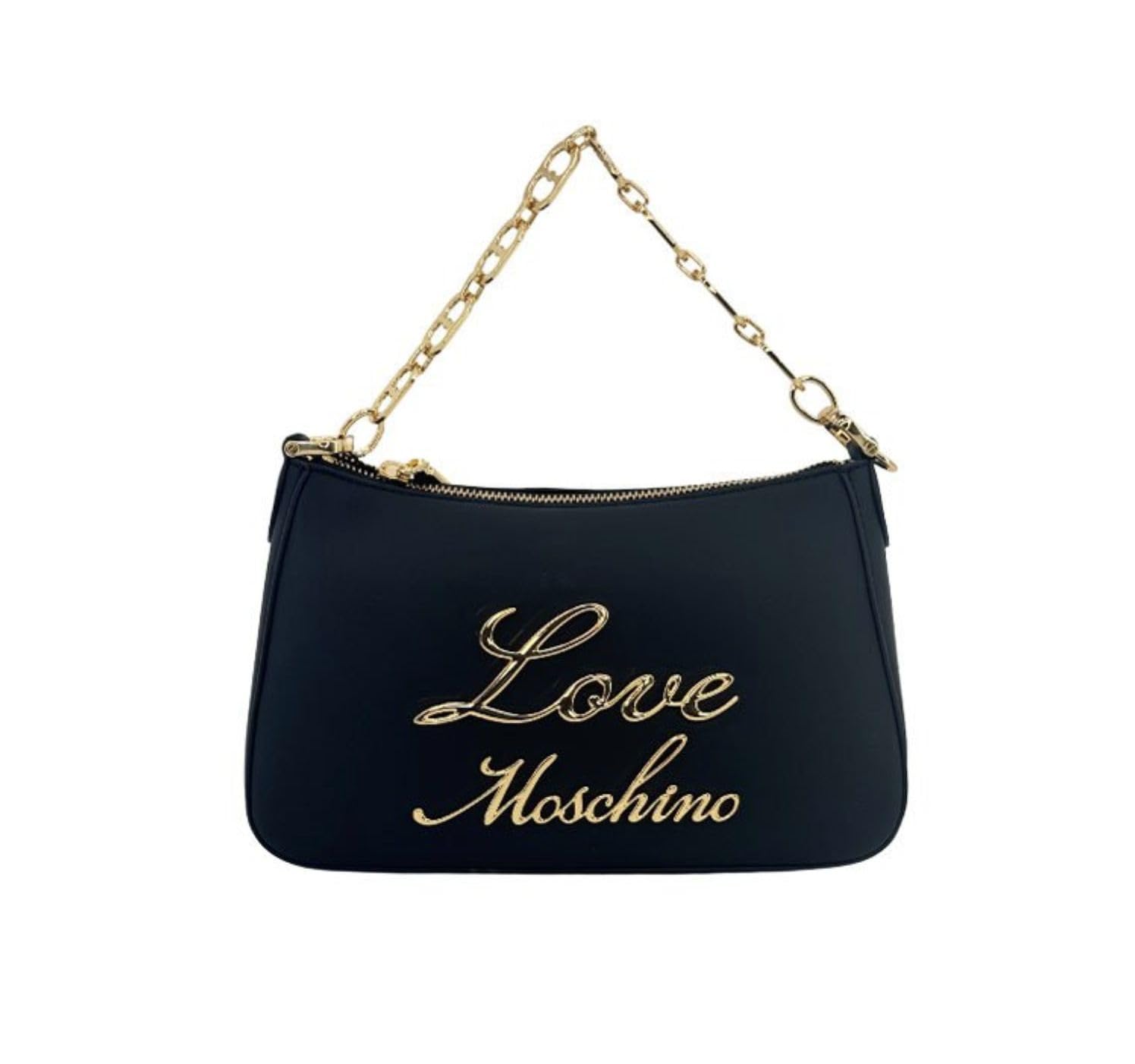 Love Moschino, Handtasche, Schultertasche mit Kette, Schwarz