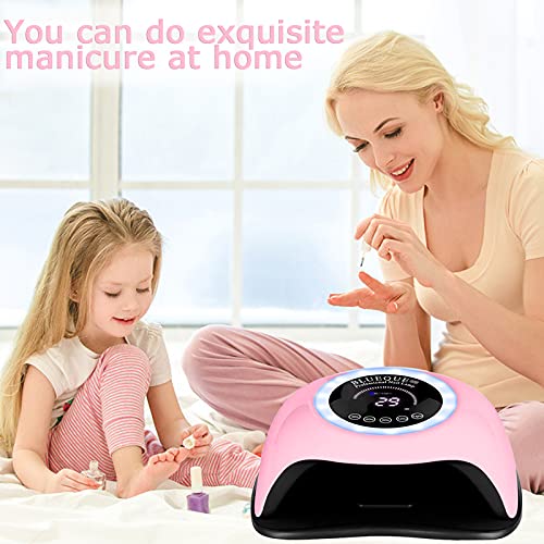 SaiXuan 168W UV LED Lampe Nageltrockner,mit 4 Timer Einstellungen,Auto Sensor,Digital Anzeigebildschirm,für Nägel… – Bild 6