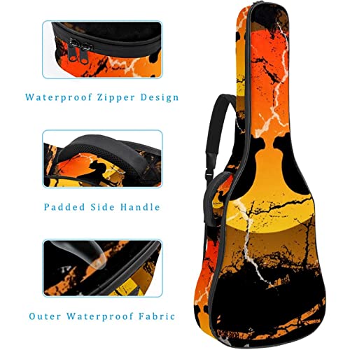 Étui de protection rembourré pour guitare acoustique classique, Multicolore 05, 42.9×16.9×4.7 in, Organiseur de sac - Les Beatles, Paul McCartney, John Lennon, RIngo Starr, George Harrison Étui de protection rembourré pour guitare acoustique classique, Multicolore 05, 42.9x16.9x4.7 in, Organiseur de sac – Image 5