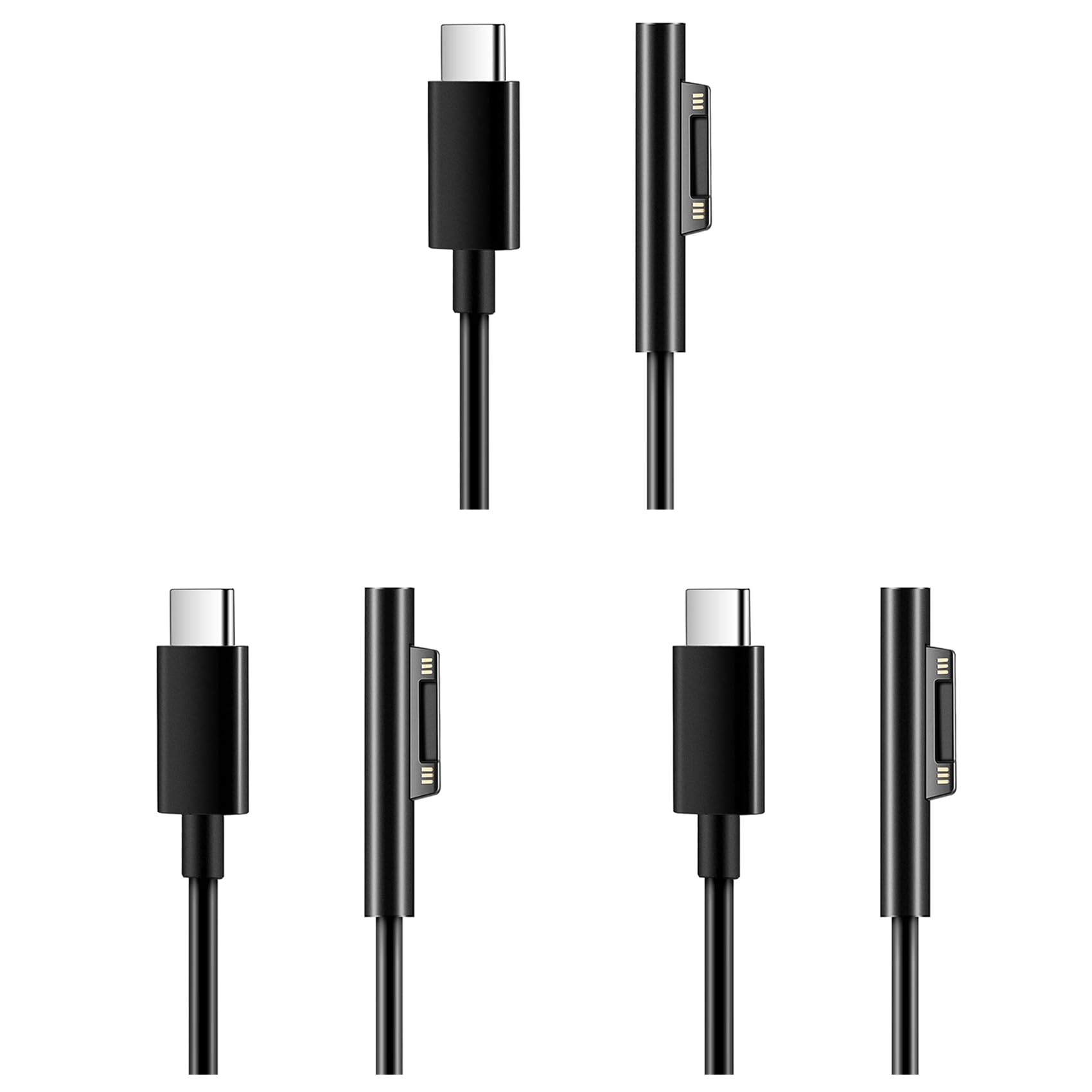 Adattatore USB-C PD 15V 3A con Connettore Magnetico Compatibile con Surface Pro3/4/5/6/7 Laptop1/2/3 Book Go 7 Adattatore USB-C PD 15V 3A con Connettore Magnetico Compatibile con Surface Pro3/4/5/6/7 Laptop1/2/3 Book Go 7
