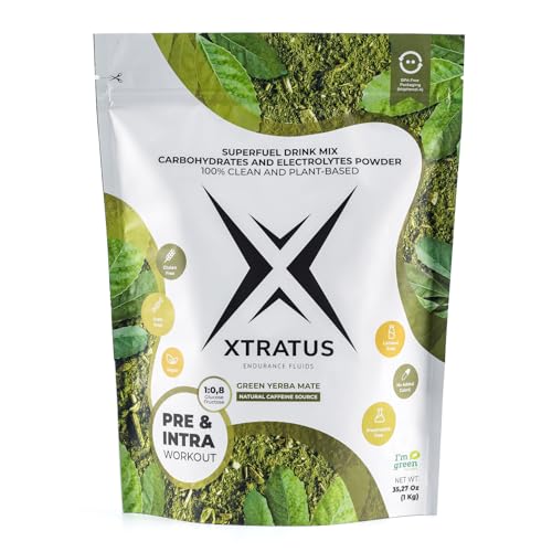 Image of Green Mate (Caffeine) - Sports Energy Drink with carbohydrates and Electrolytes. Natural Source of Caffeine. Pre and Intra Training 100% Natural. 35,27Oz.