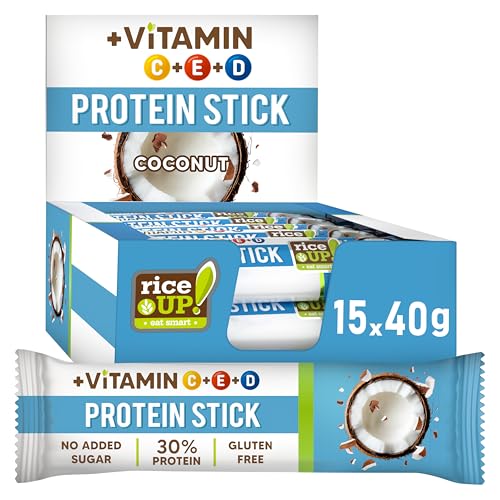 RiceUP! Vitamin Protein Bar Coconut | 30% Protein...