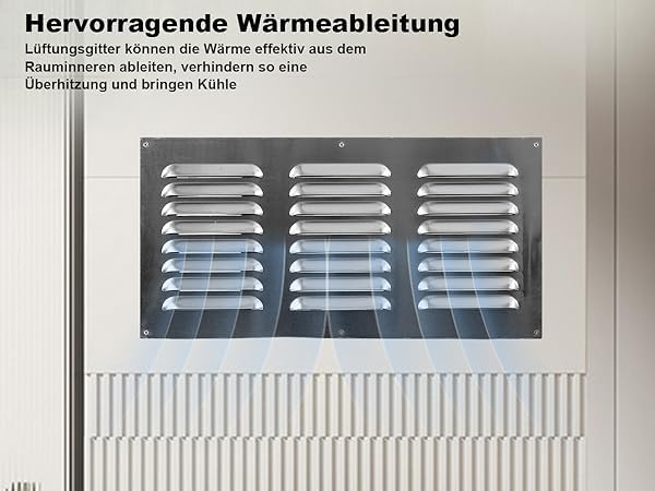 Grille d'aeration metallique 600x300mm finition durable - 5