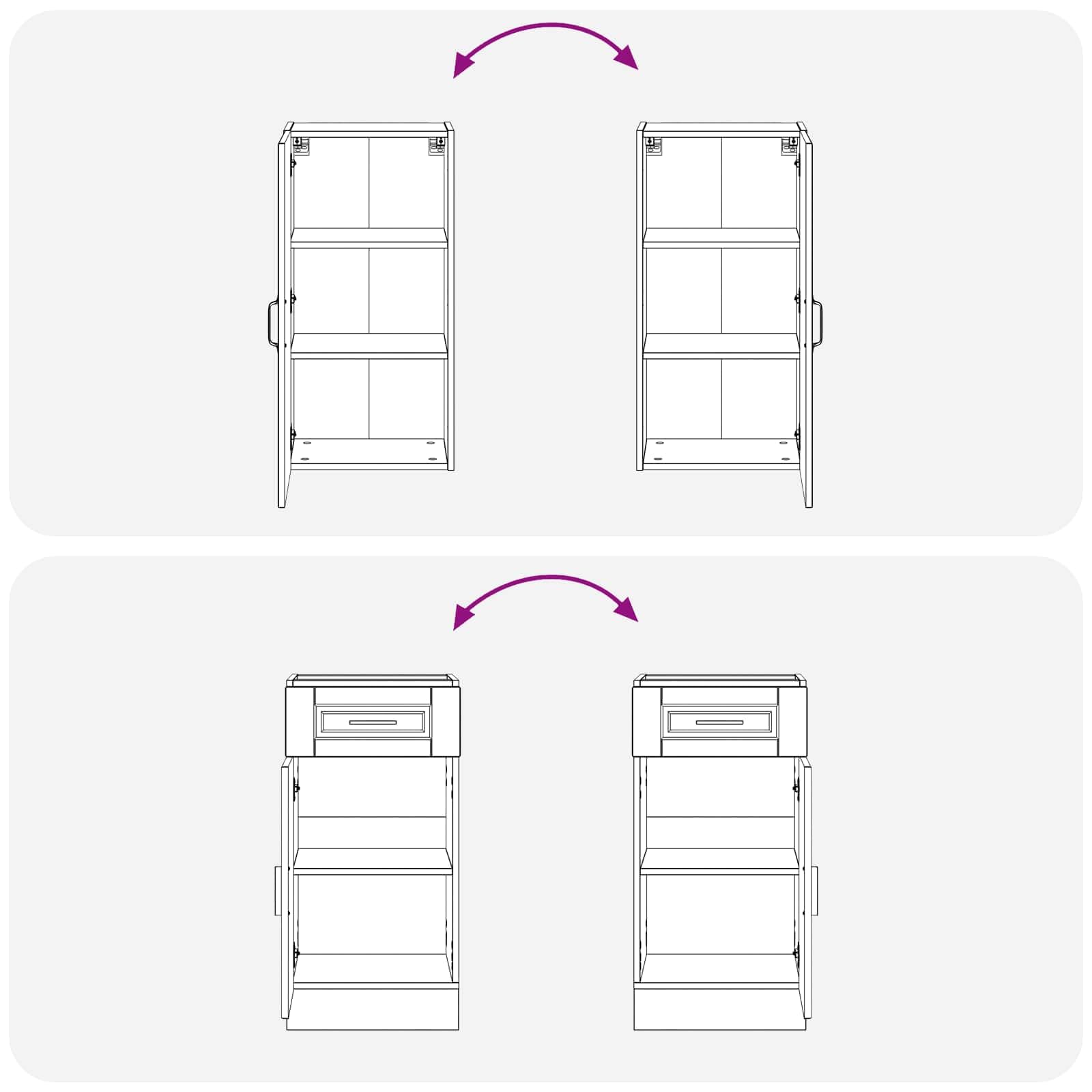 Küchenzeile Porto 5-teilig Küchenblock aus Holzwerkstoff, Moderne Miniküche Einbauküche Grau Sonoma, Küchenschrank Set mit Wand- und Unterschränken für Singleküche