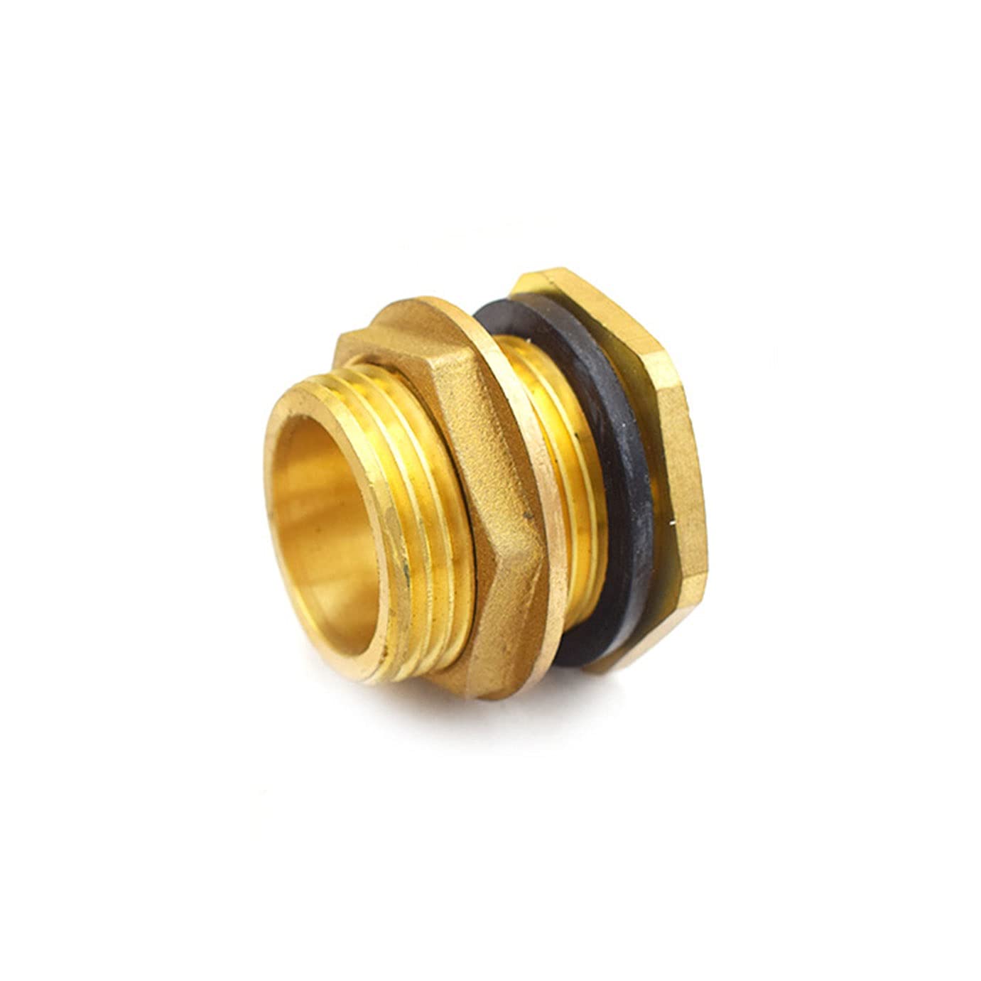 Qinlu-Brass Connector Hose Fitting 1Pc Soild Brass Water Tank Connector 1/2