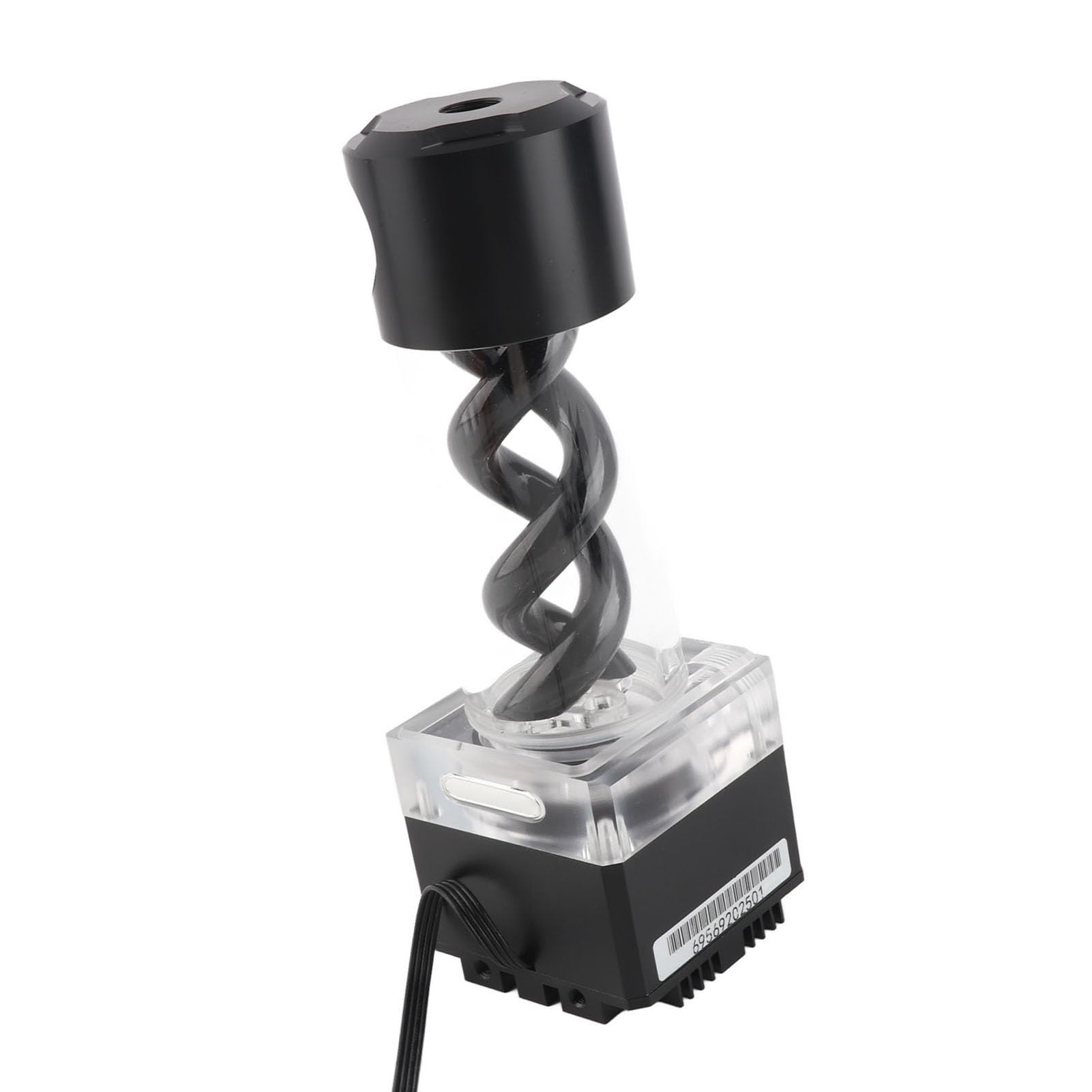 Juego de Bomba de Refrigeración por Agua para Ordenador, ánodo de Aluminio, Kit de Refrigeración por Agua de Alto Flujo Eficiente para Jugadores (BLACK)