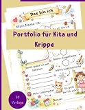 Portfolio für kita und Krippe: Meine Kindergartenzeit liebevoll festhalten || A4 Vorlagen