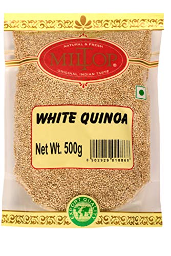 Image of Miltop Healthy White Quinoa Seeds, 1.5Kg (Value Pack of 3 500gm Each)