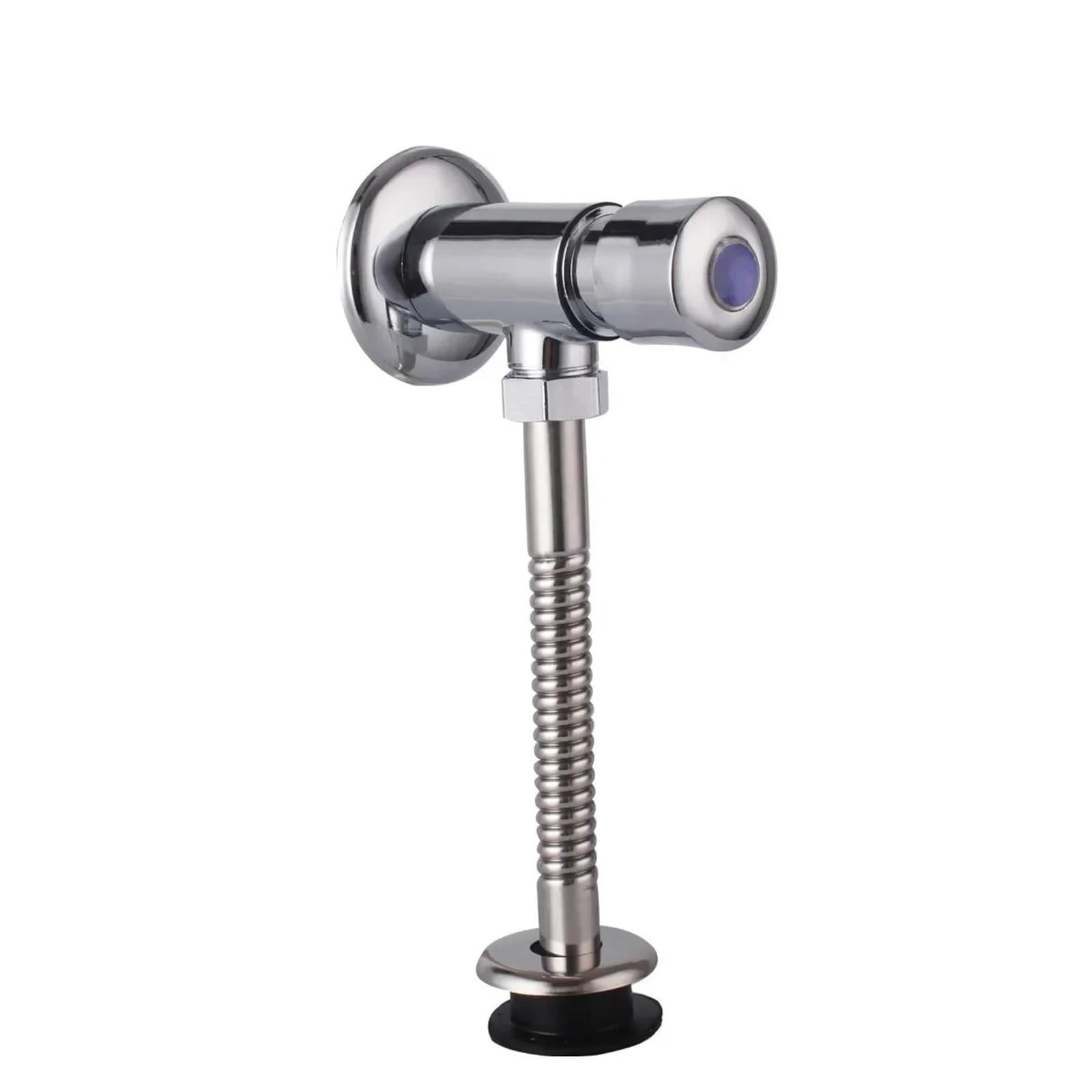 Owytmabq One Color Toilet Full Copper Body Delay Hand Pressed Self Closing Flushing Valve Urinal Device Diverter Brass