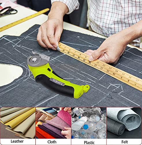 image for Cordless Electric Scissors, Lerekia 4V Electric Mini Cutter, Rotary Cu