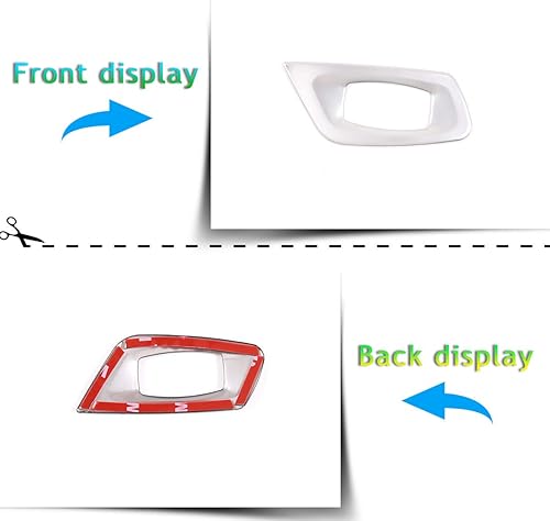 Miniatura 2 de Cheya - Pegatinas de acero inoxidable para el marco de la llave del coche, accesorios para BMW X5 E70 X6 E71 2008-2013
