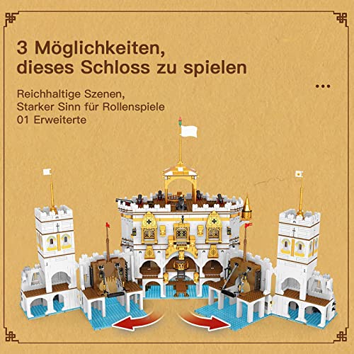 Royal Burg Castle Haus Bausteine, Häuser Modular Buildings, Modell Bausatz Blocks Spielzeug für Kinder und Erwachsene… – Bild 3