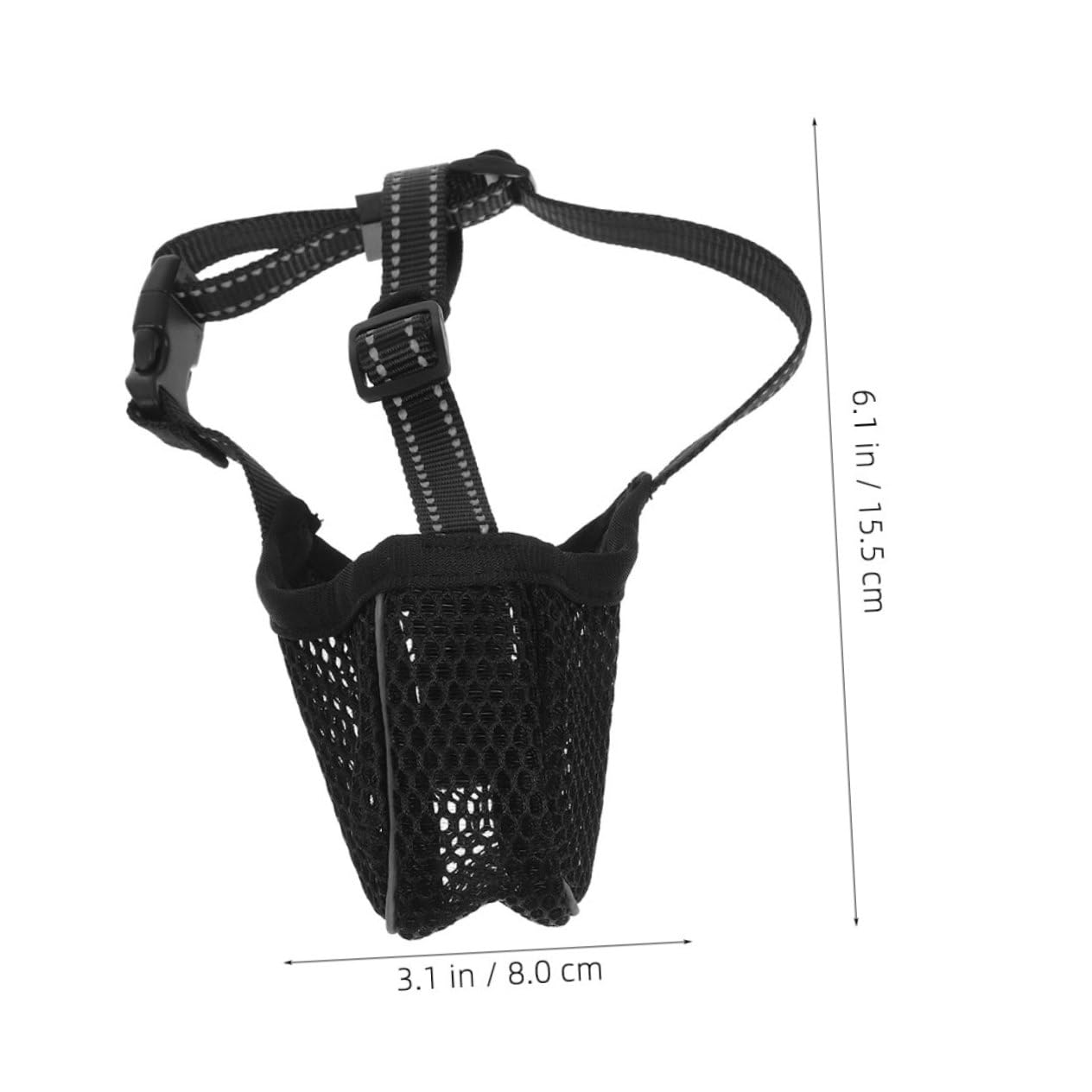 ERINGOGO Dog Muzzle Breathable Adjustable Pet Mask for Biting and Scavenging Protection Soft Mesh Design for Comfort and Durability for Various Dog Easy to Use and Clean