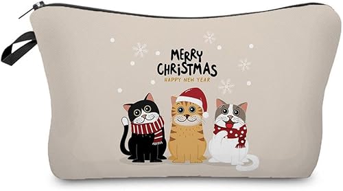 Bolsa de maquillaje de viaje para gatos, lindo organizador de cosméticos de dibujos animados, divertidos regalos inspirados para adolescentes, hija, Bolsa de maquillaje de viaje para gatos, lindo organizador de cosméticos de dibujos animados, divertidos regalos inspirados para adolescentes, hija,