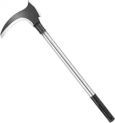 Foice de Corte Duplo de Aço Com Alto Manganês, Cabo Longo, Corr de Grama Multifuncional, Ferramenta Agrícola de Pesca de Montanha Para Cortar Árvores E Hadinha Corte E Corte de Aço de Alta Resist