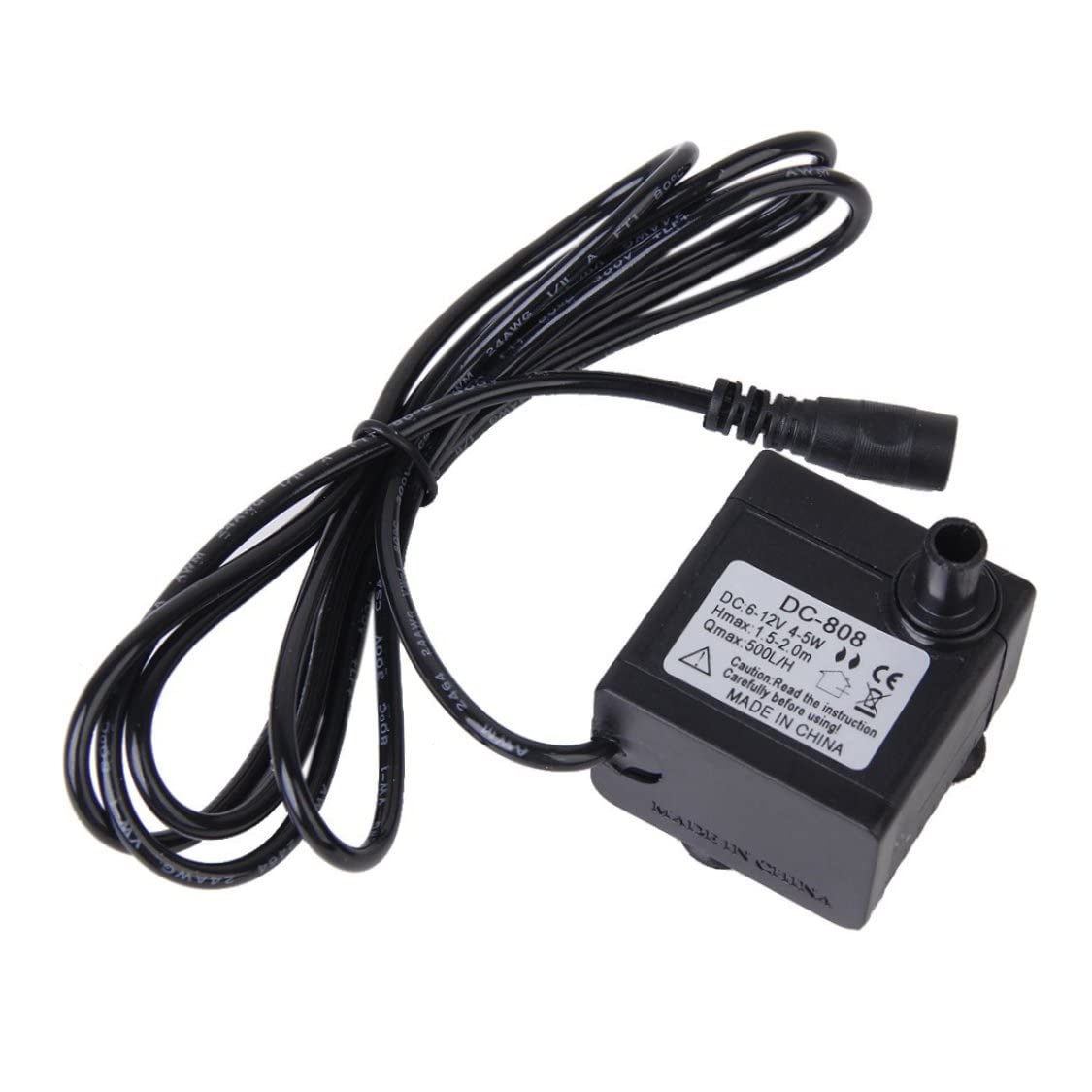 Solar Water Fountain Pump 1.5-2m Dc 6-12v 5w Waterproof Submersible Water Pump Low Noise Mini Fountain for Feature Aquarium Fish Tank Hydroponics.