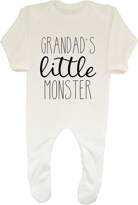 Shopagift Baby,Clothing,Baby Boys 0-24m,Sleepwear & Robes,Sleepsuits Shopagift Grandad's Little Monster Baby Sleepsuit Romper