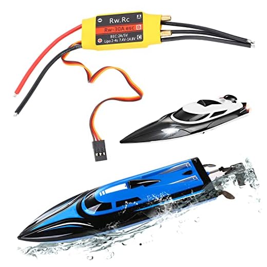 Yeuipea 30A Brushless Water Cooling Electric Speed Controller ESC for RC Boat Model - High Performance ESC with Long Battery Life and Reliable Control