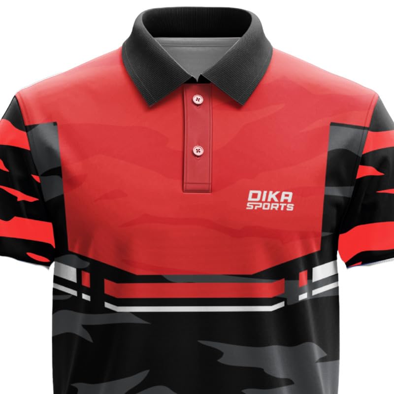 Image of Dika Sports Cricket Custom Player Name and Number Jersey Cricket Tshirt for Men | 2 Year to 5XL