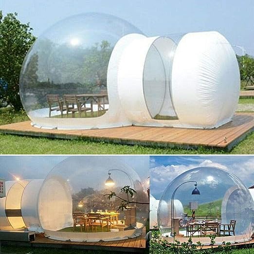 Carpa inflable burbuja transparente cúpula camping exterior miniatura 2