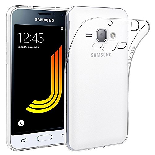 ebestStar - Cover per Samsung J1 Galaxy SM-J100F (2015), Custodia Silicone Trasparente, Protezione TPU Antiurto, Morbida Sottile Slim, Trasparente
