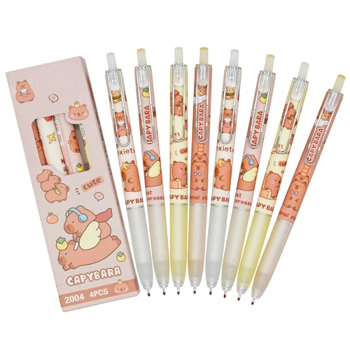 Bolígrafos Maydahui Gel Retráctiles Negro Capybara 28 pcs