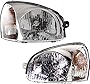 Garage-Pro Headlight Assembly Compatible with 2003-2006 Hyundai Santa Fe Halogen, From 7-14-2003, Set of 2, Driver and Passenger Side, Clear Lens
